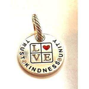 Brighton Integrity Heart crystal charm trust kindness unity